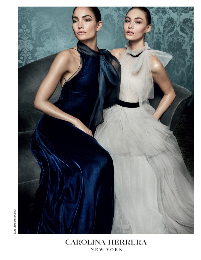 Gowns take the spotlight in Carolina Herrera's fall-winter 2017 campaign