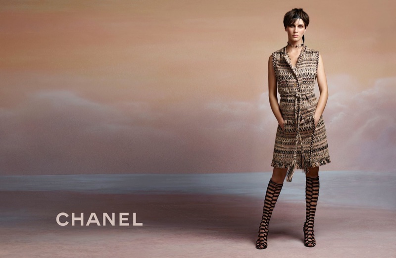 Chanel features tweed in cruise 2018 campaign