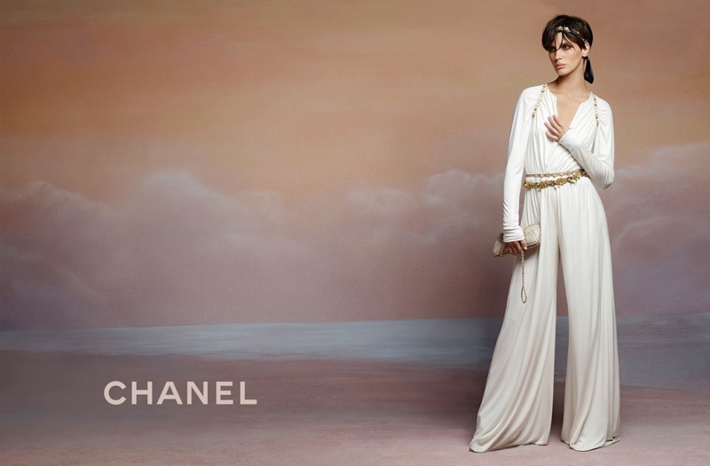 An image from Chanel's cruise 2018 advertising campaign starring Marine Vacth