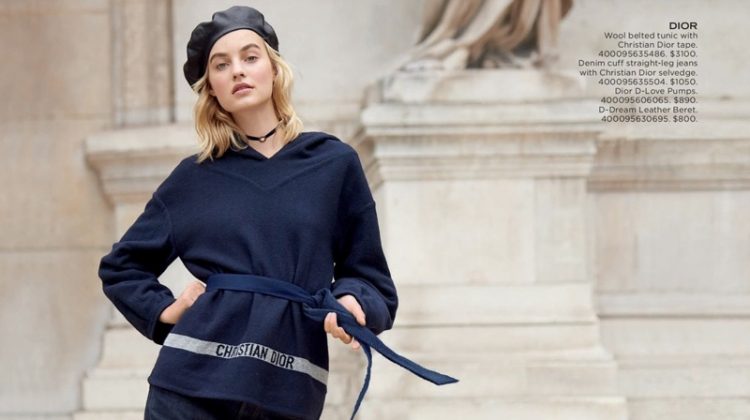 Maartje Verhoef Charms in Dior’s Fall Looks for Saks Fifth Avenue