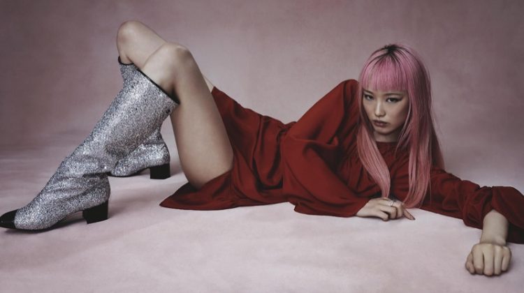 Fernanda Ly Poses in Fashion That Glitters for Vogue Australia
