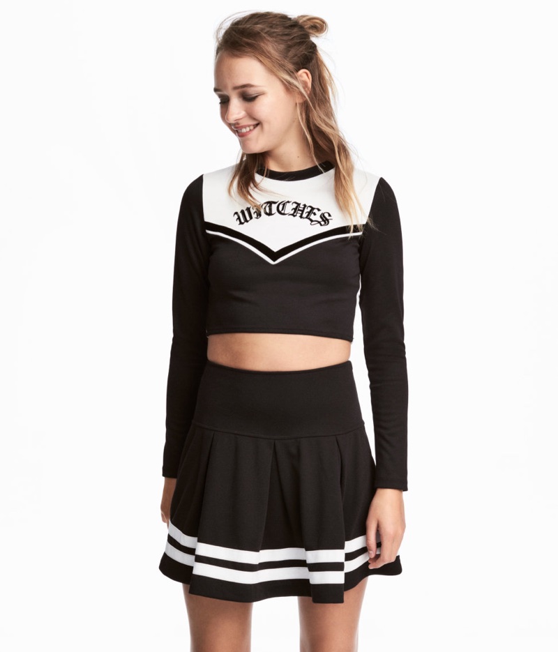 H&M Cheerleader Top $17.99 and Cheerleader Skirt $17.99