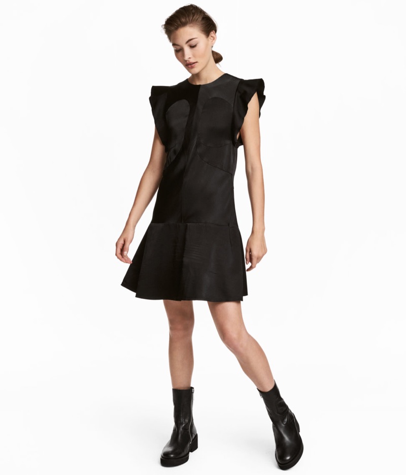H&M Studio Ruffle-Sleeved Dress $99