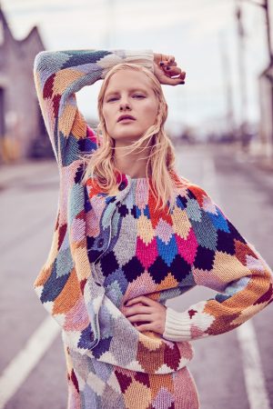 Hannah Holman Poses in Colorful Fall Looks for ELLE Kazakhstan ...