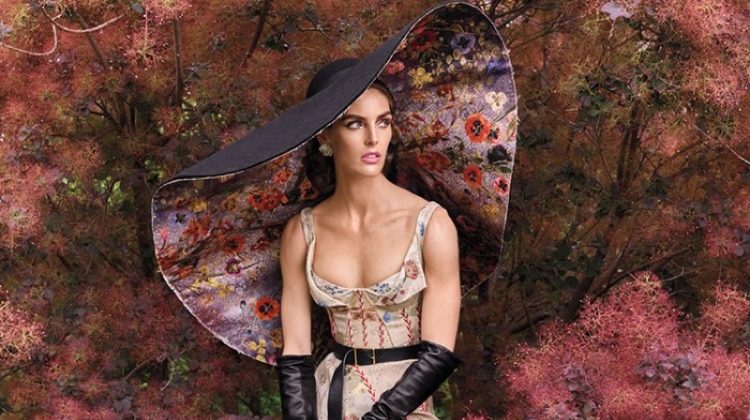 Hilary Rhoda Transforms in Avant Garde Looks for Vogue Arabia
