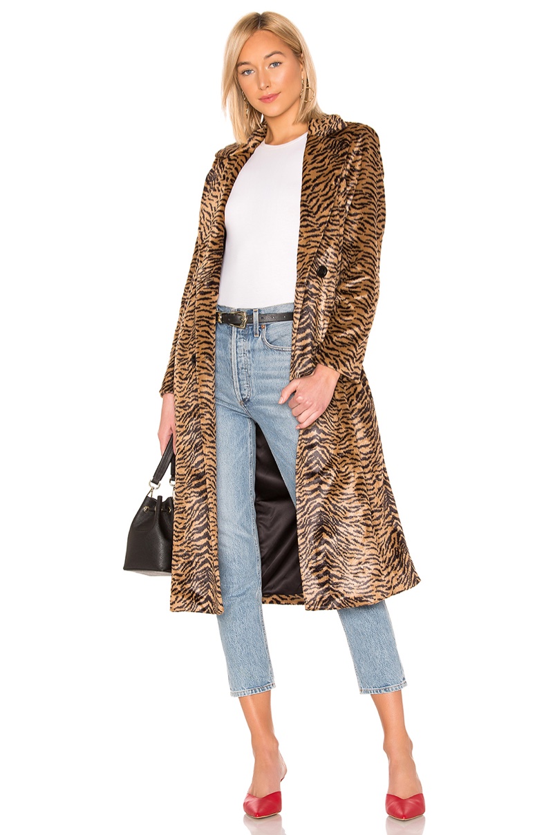 House of Harlow 1960 x REVOLVE Perry Coat in Tiger $398
