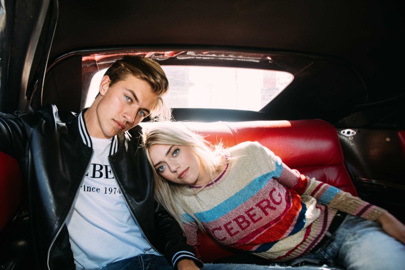 Lucky Blue Smith and Pyper America Smith front Iceberg's fall-winter 2017 campaign