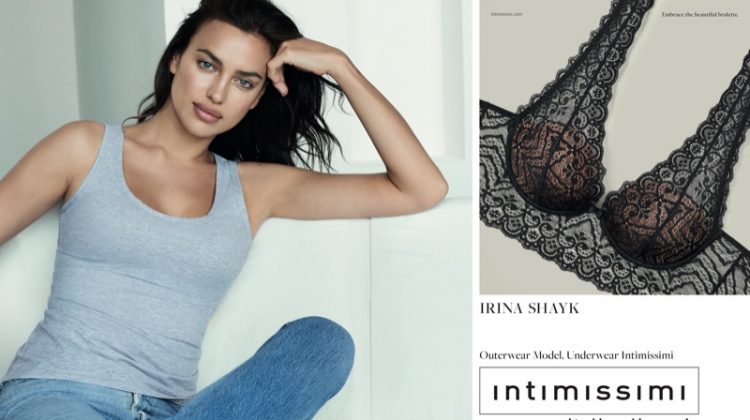 Irina Shayk stars in Intimissimi's #InsideOut campaign