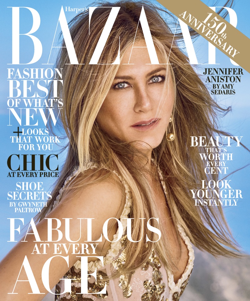 Jennifer Aniston on Harper's Bazaar US October 2017 Cover