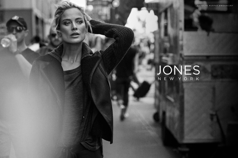 Carolyn Murphy takes to the streets for Jones New York's fall-winter 2017 campaign