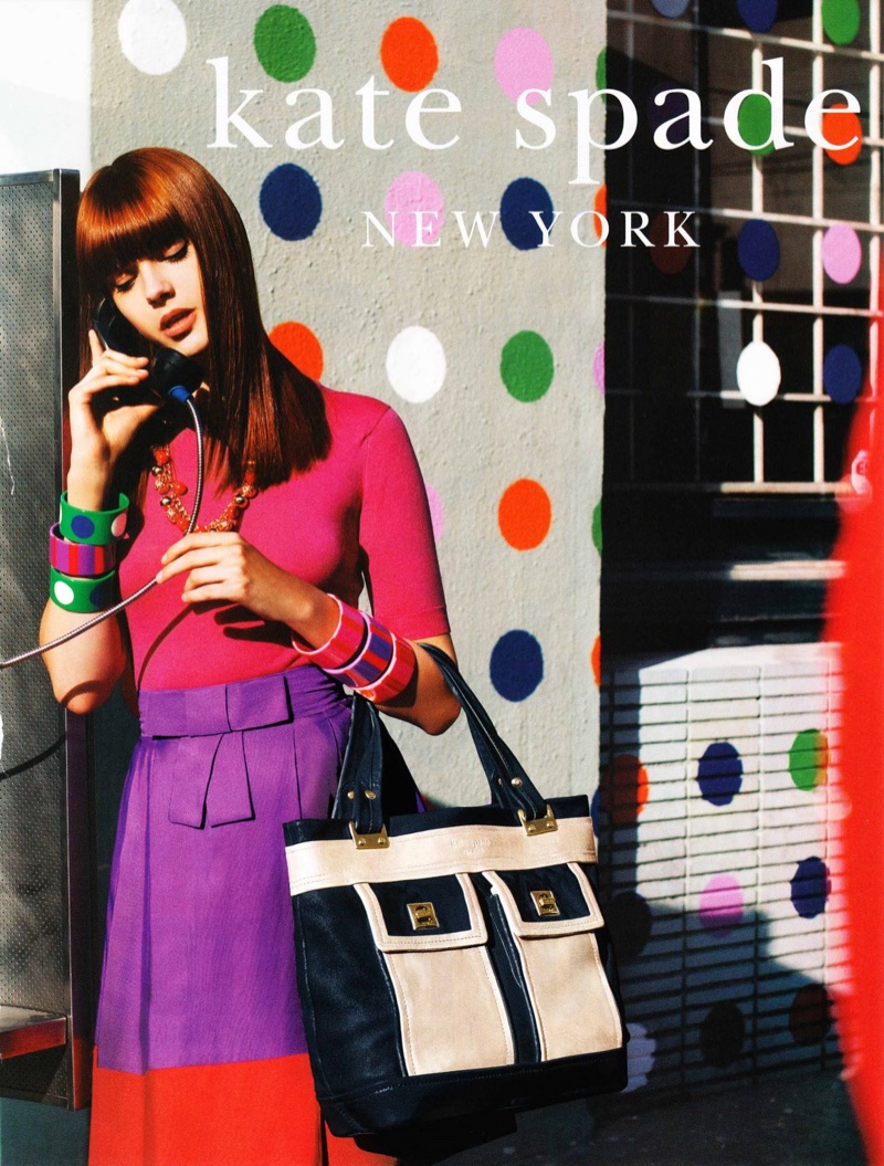 Kate Spade's advertising campaigns are well-known for their vibrant colors