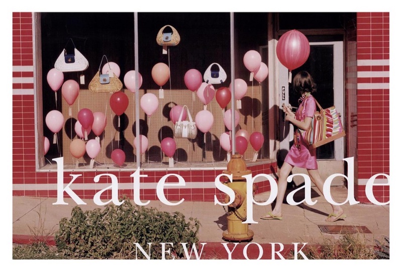 Pink balloons take the spotlight in Kate Spade's spring-summer 2006 campaign