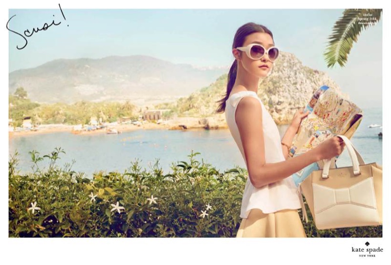 JiHye Park looks fresh in Kate Spade's spring-summer 2014 advertising campaign