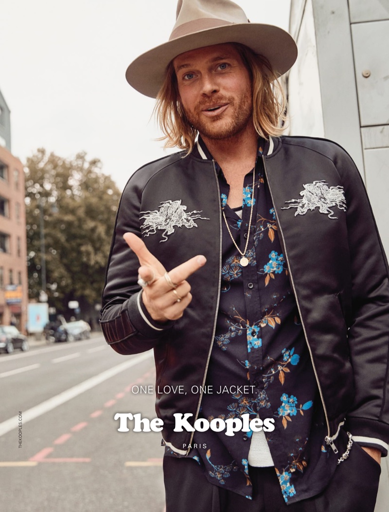 Nick Fouquet fronts The Kooples' fall-winter 2017 campaign