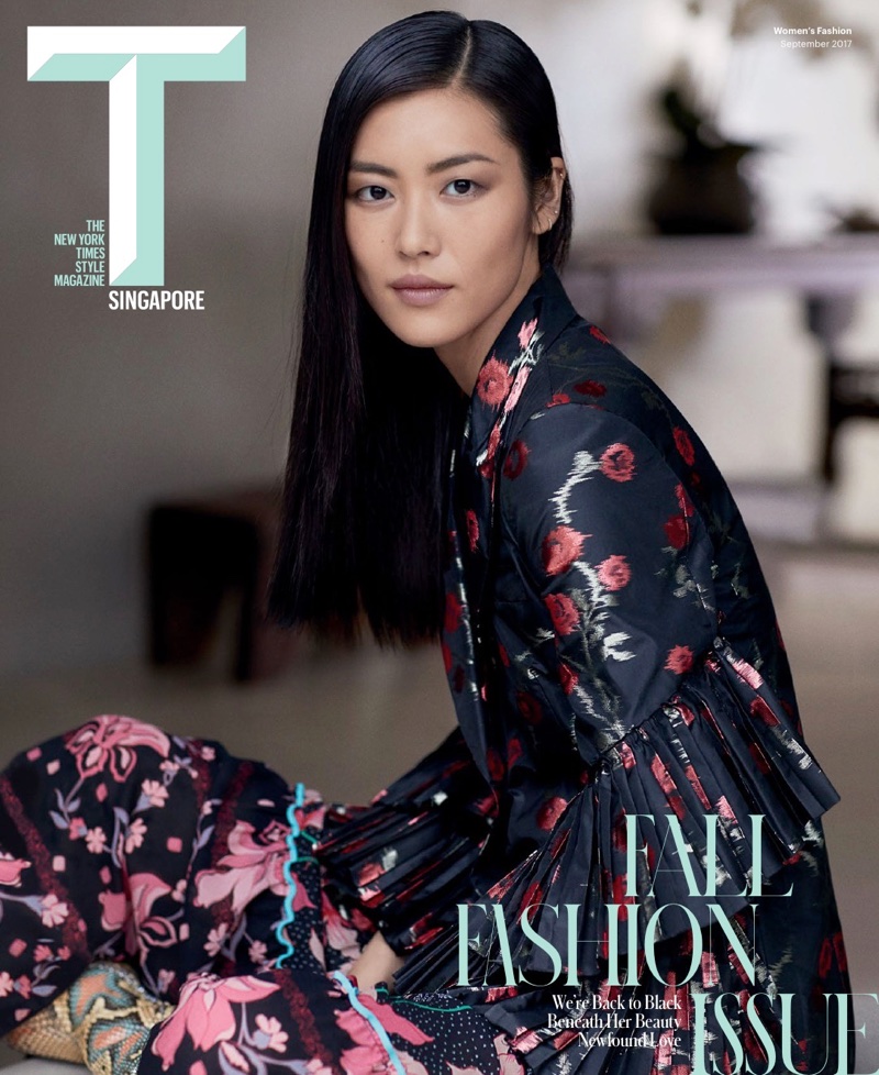 Liu Wen Embraces Sleek & Modern Styles for T Magazine Singapore