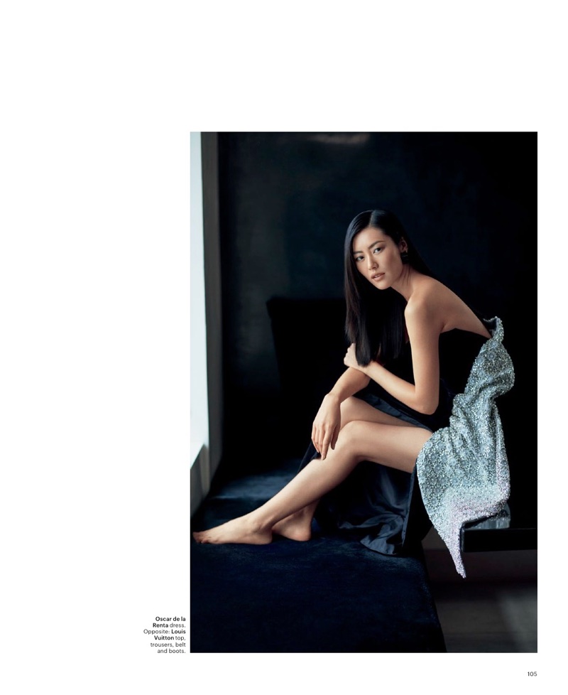 Liu Wen Embraces Sleek & Modern Styles for T Magazine Singapore