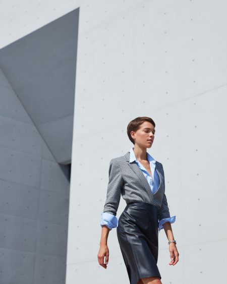 Loane Normand Wears Menswear Inspired Looks for ELLE France