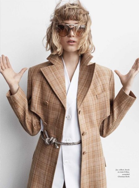 Lou Schoof Poses in Playful Prints for Harper's Bazaar Netherlands Lou Schoof Poses in Playful Prints for Harper's Bazaar Netherlands