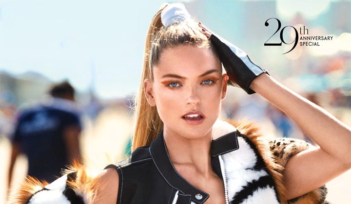 Martha Hunt Wears Sporty Glam Style in ELLE China