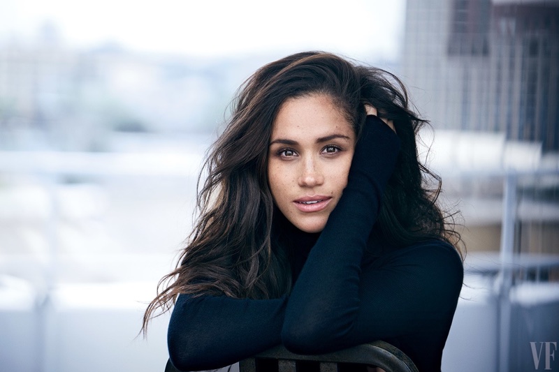 Meghan Markle covers up in a turtleneck sweater