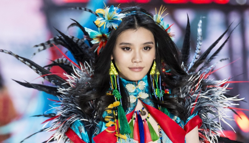 Ming Xi walks the 2016 Victoria's Secret Fashion Show. Photo: fashionstock / Deposit Photos