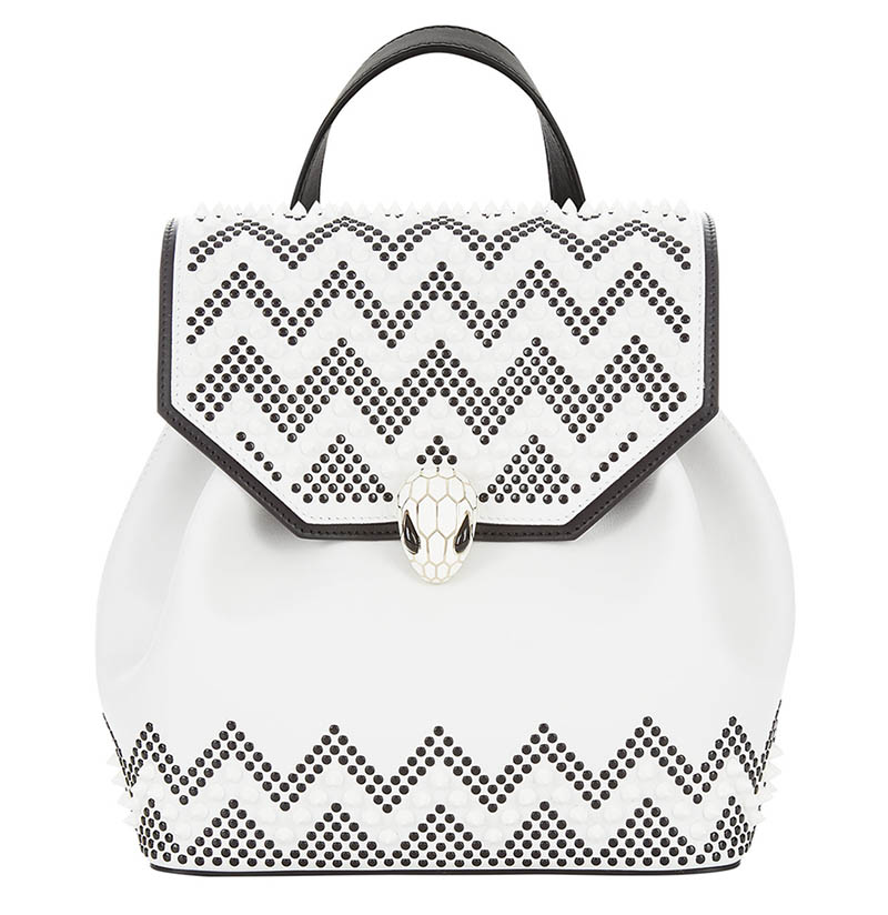 Nicholas Kirkwood x Bulgari Serpenti Forever Backpack in Black/White $2,980