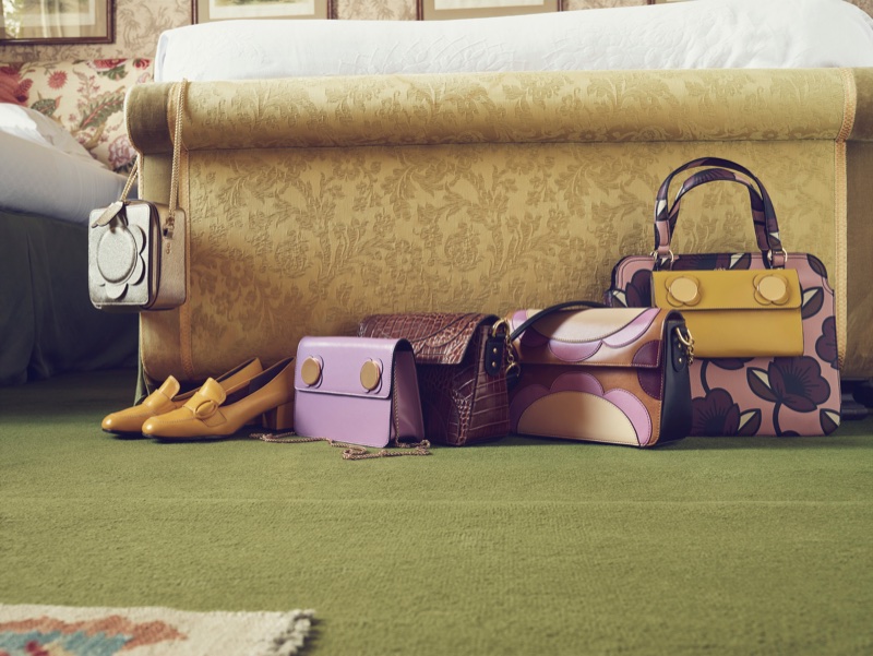 Irish fashion brand Orla Kiely features colorful handbags in fall-winter 2017 campaign