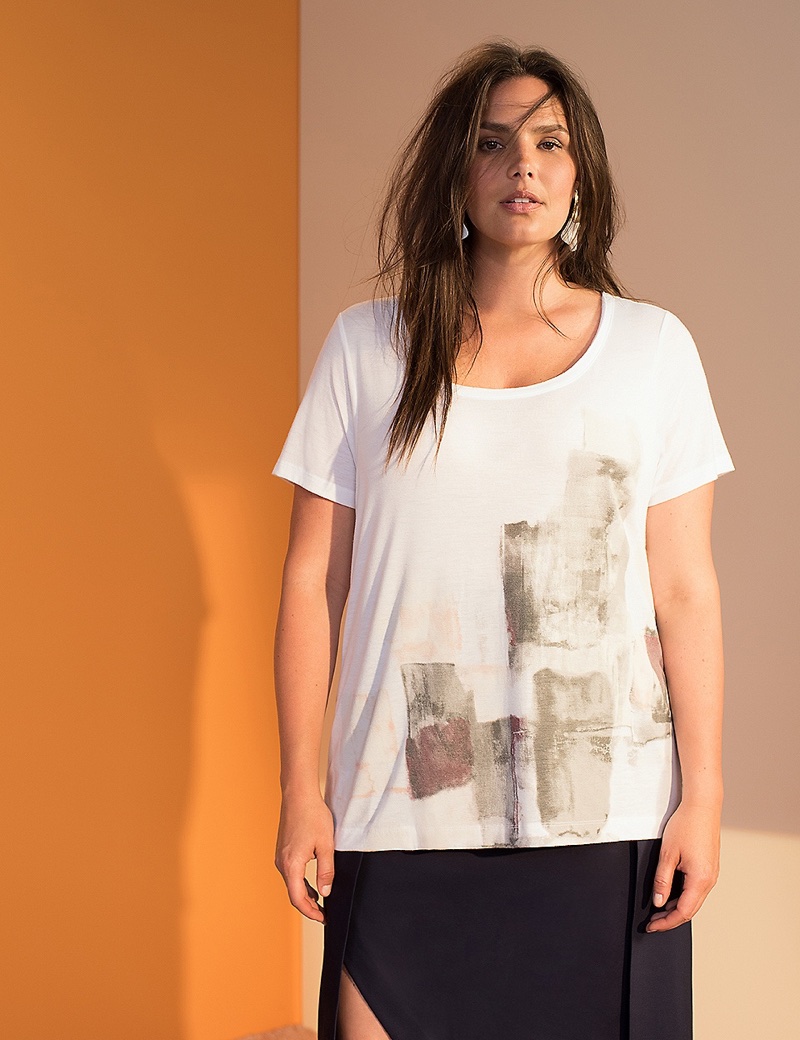 Prabal Gurung x Lane Bryant Watercolor Graphic Tee $38