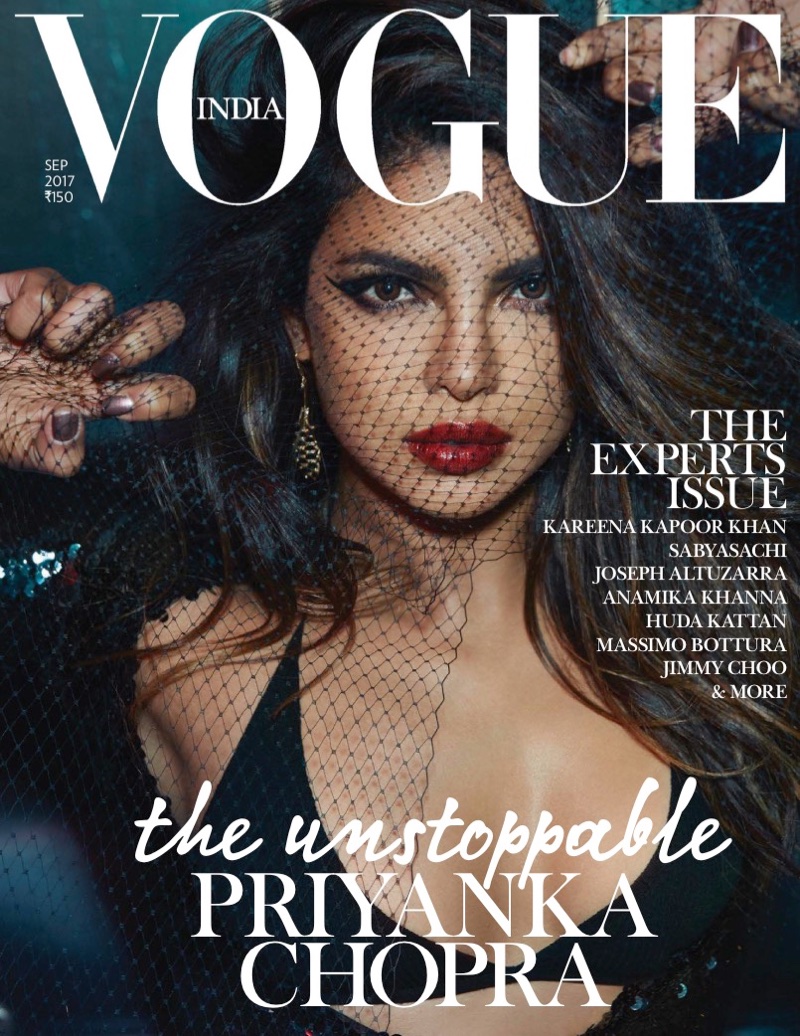 Priyanka Chopra on Vogue India September 2017 Cover