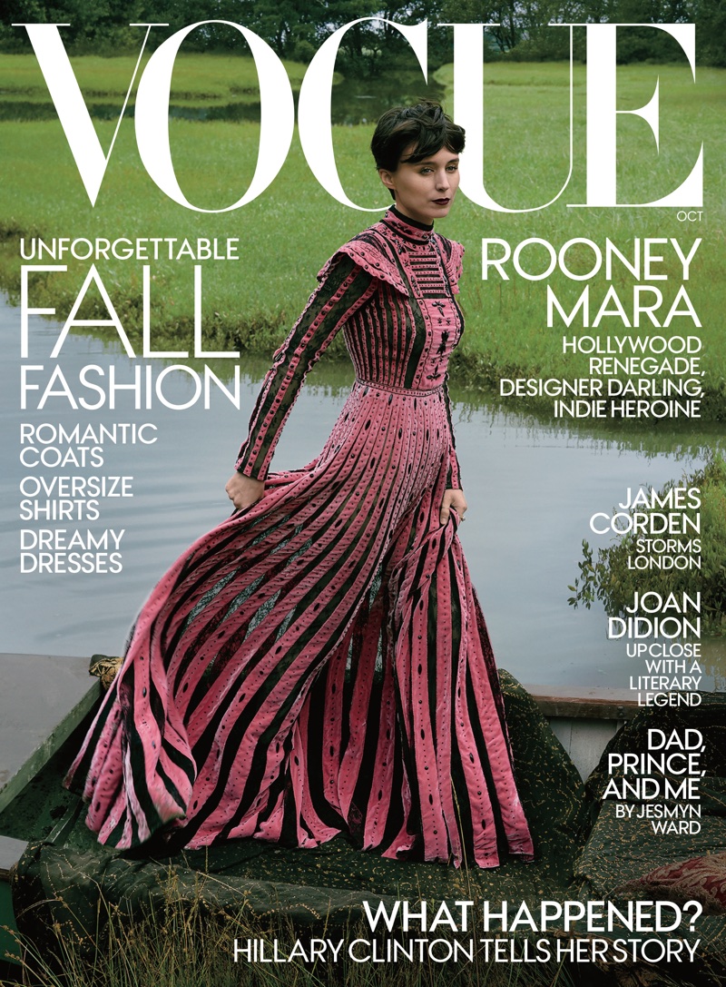 Rooney Mara on Vogue Magazine October 2017 Cover