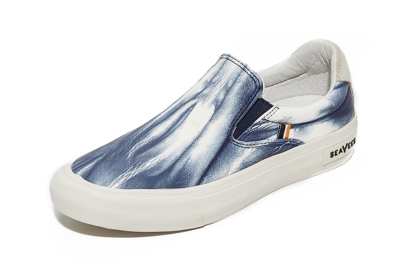 SeaVees x Derek Lam 10 Crosby Hawthorne Slip On Sneakers in Blue Tie Dye $180