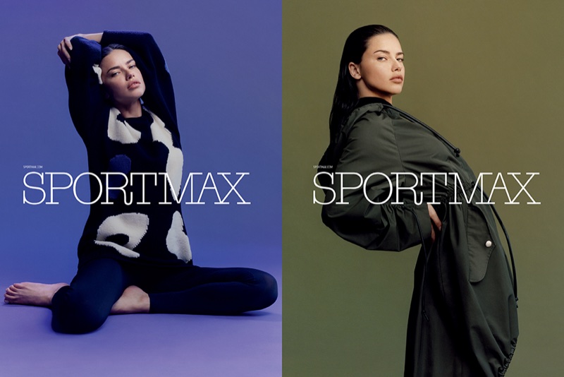 An image from Sportmax's pre-fall 2017 advertising campaign starring Adriana Lima