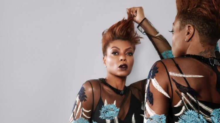Taraji P. Henson Shows Off a Short Hairstyle in Marie Claire
