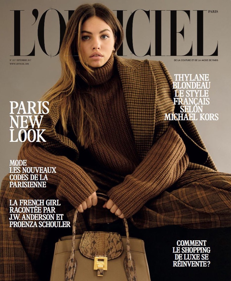 Thylane Blondeau Models Michael Kors' Fall Styles for L'Officiel Paris
