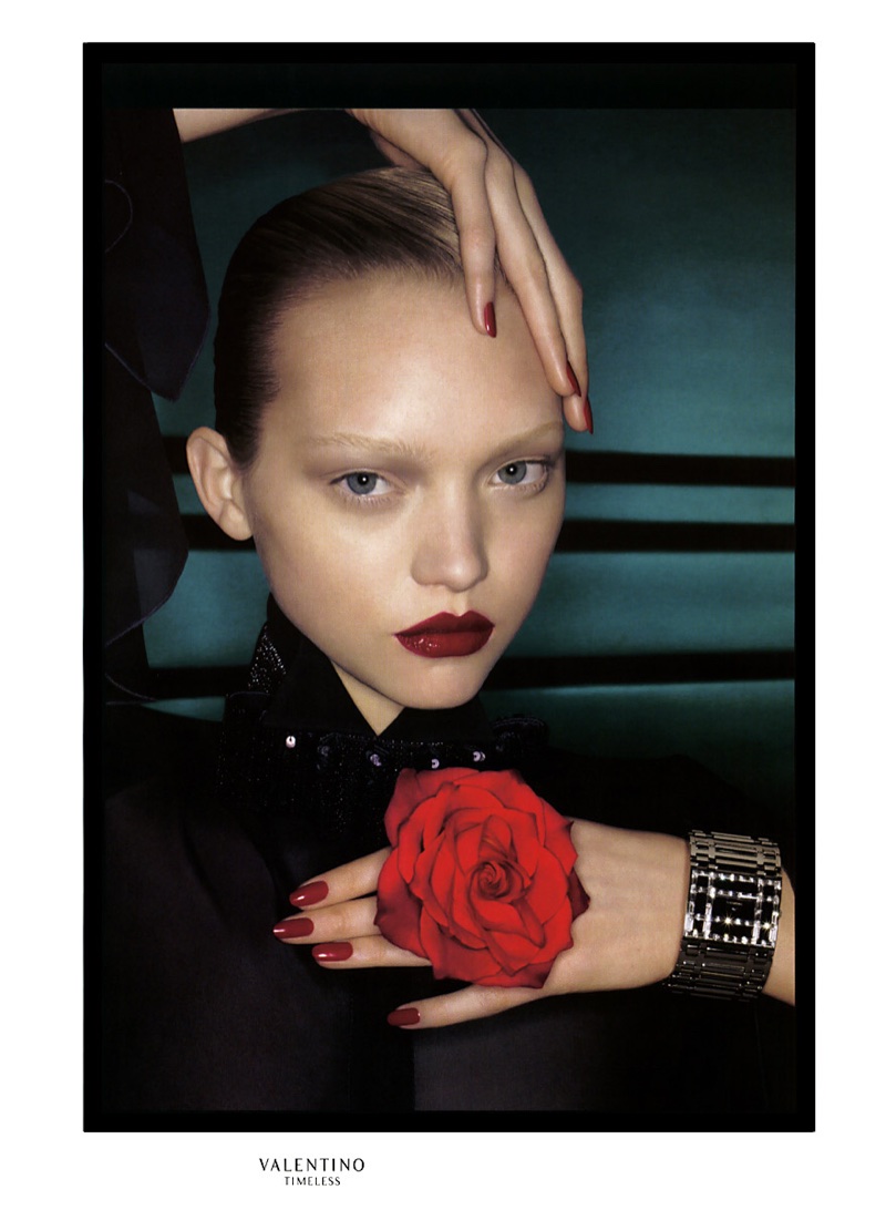 Gemma Ward gets her closeup in Valentino's fall-winter 2006 campaign