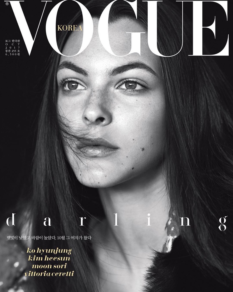 Vittoria Ceretti Looks Pretty in Prada Fashion for Vogue Korea
