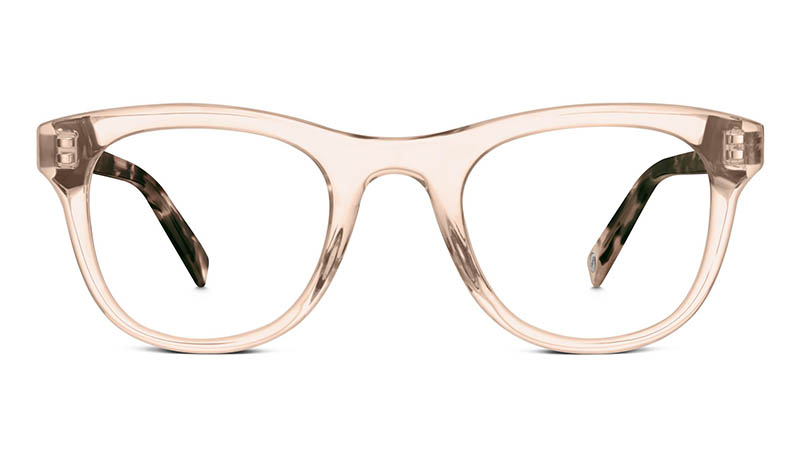 Warby Parker Cora Glasses in Crystal Sable with Opal Tortoise $95