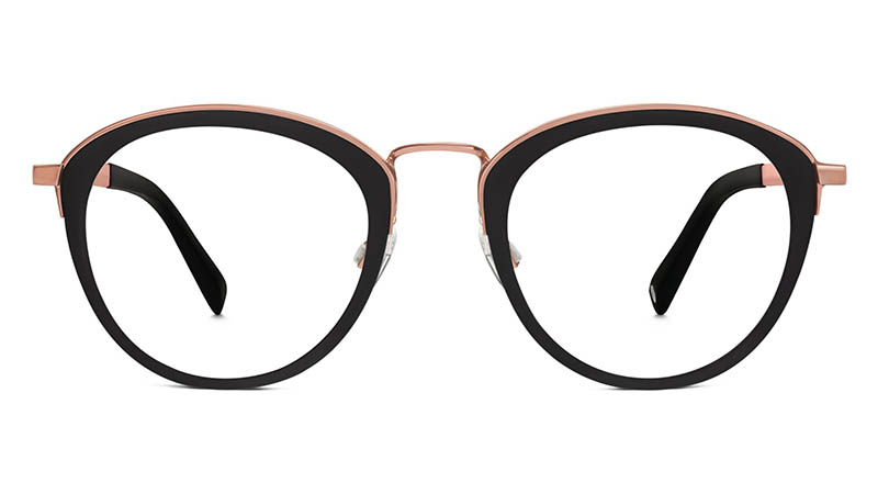 Warby Parker Mona  Glasses in Jet Black $145