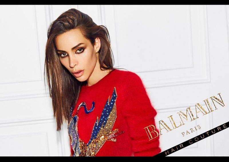 Ines Rau fronts Balmain Hair Couture Icons campaign