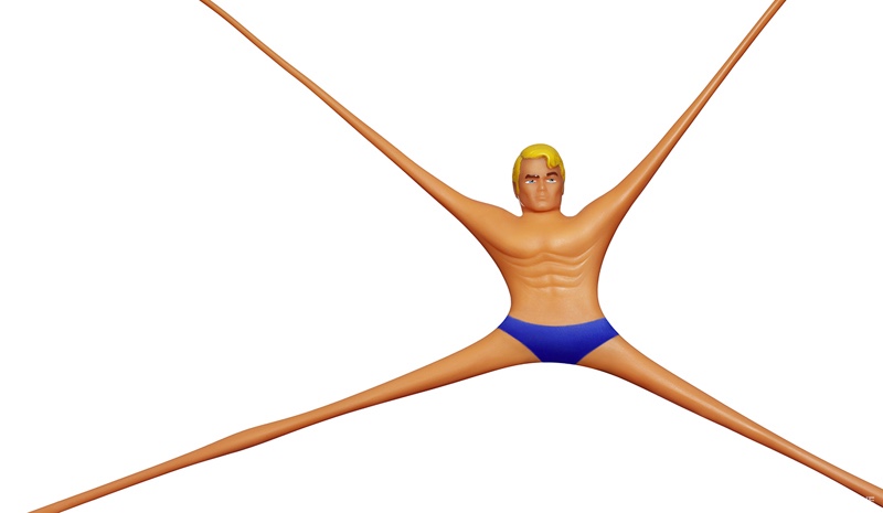 Stretch Armstrong toy photographed by Beth Sternbaum