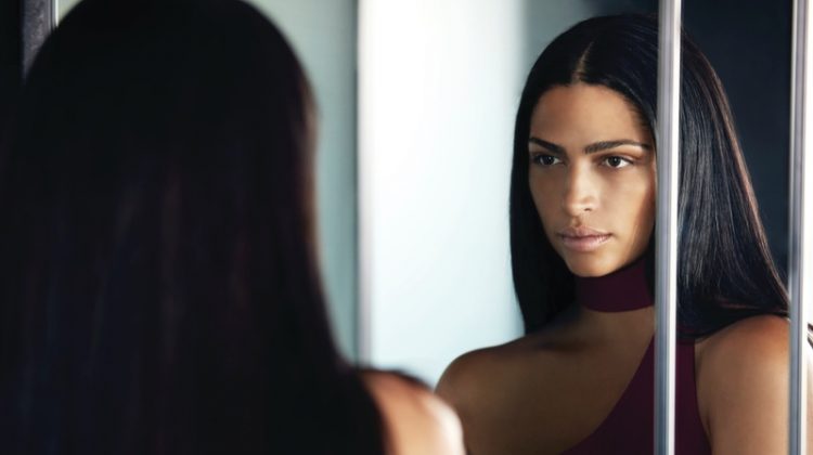 Ready for her closeup, Camila Alves wears Brandon Maxwell asymmetrical dress