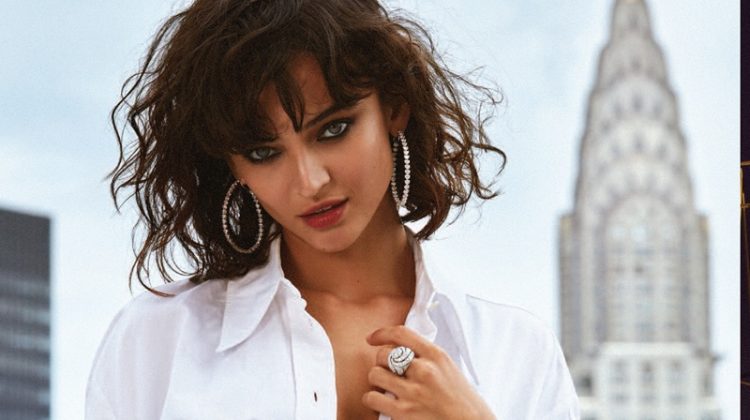 Celia Becker Models Lingerie & Jewelry for Venice Magazine