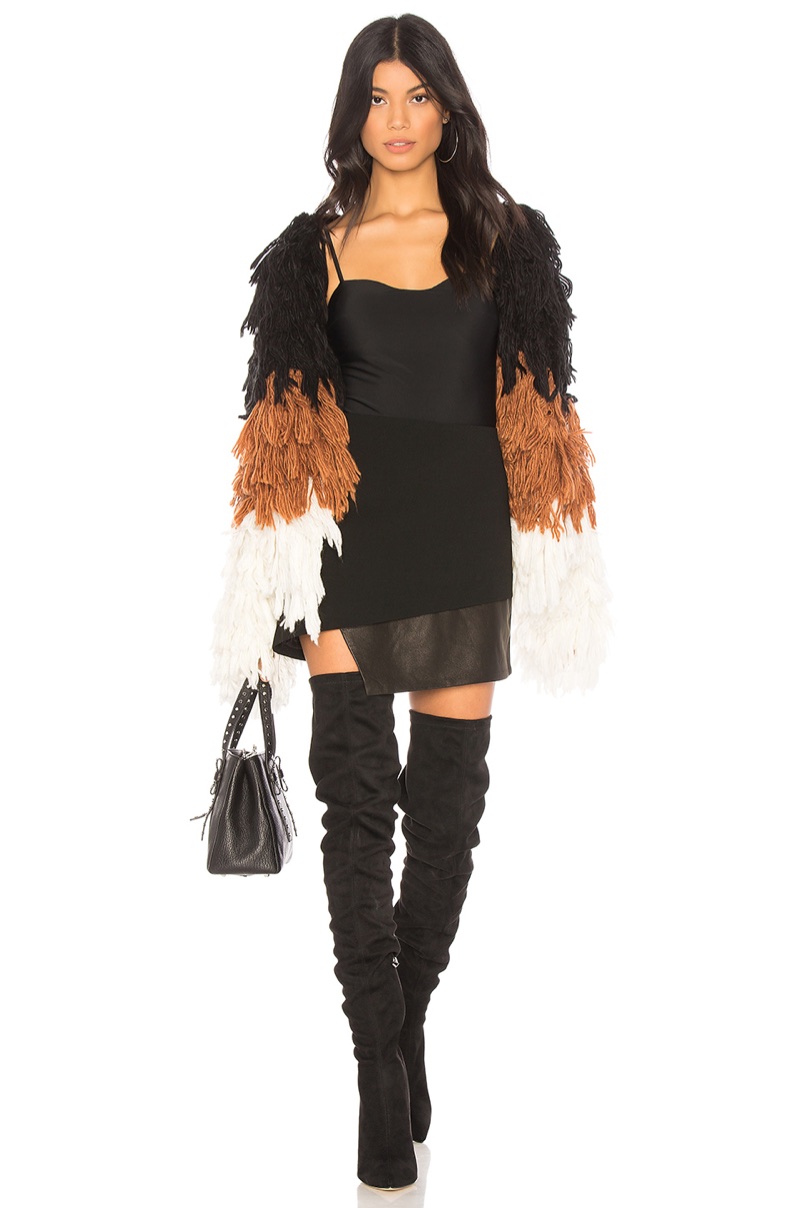 Chrissy Teigen x REVOLVE Shaggy Coat $248