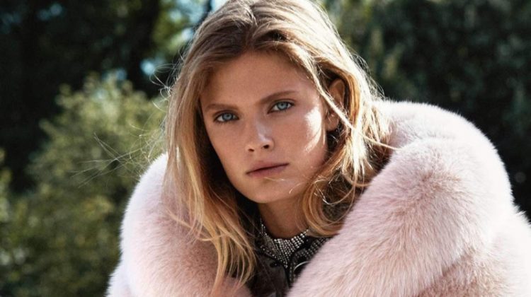 Constance Jablonski Poses in Chic Autumn Styles for ELLE France