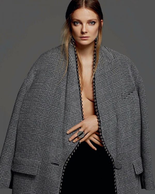 Eniko Mihalik Impresses in Fall Fashion for Harper's Bazaar Ukraine ...