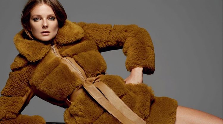 Eniko Mihalik Impresses in Fall Fashion for Harper’s Bazaar Ukraine