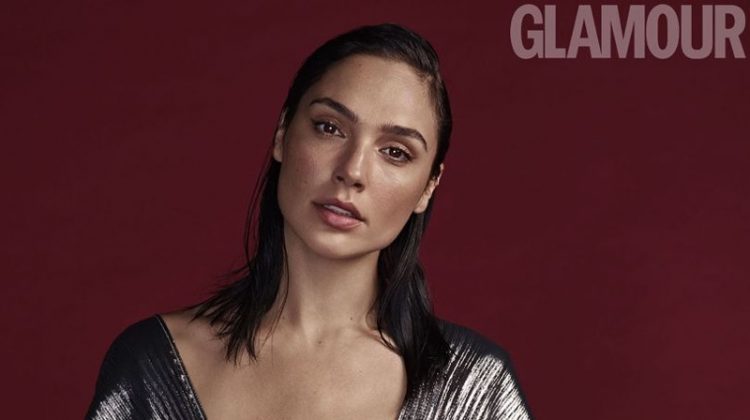 Shining in silver, Gal Gadot poses for Glamour UK