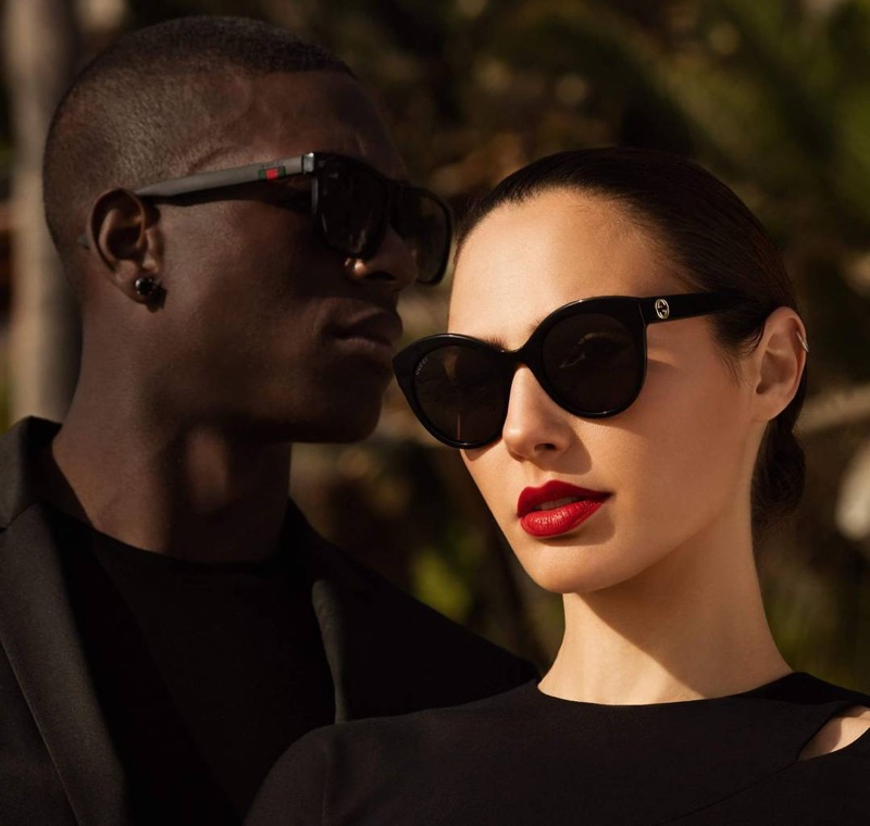 Gal Gadot wears Gucci sunglasses for the campaign