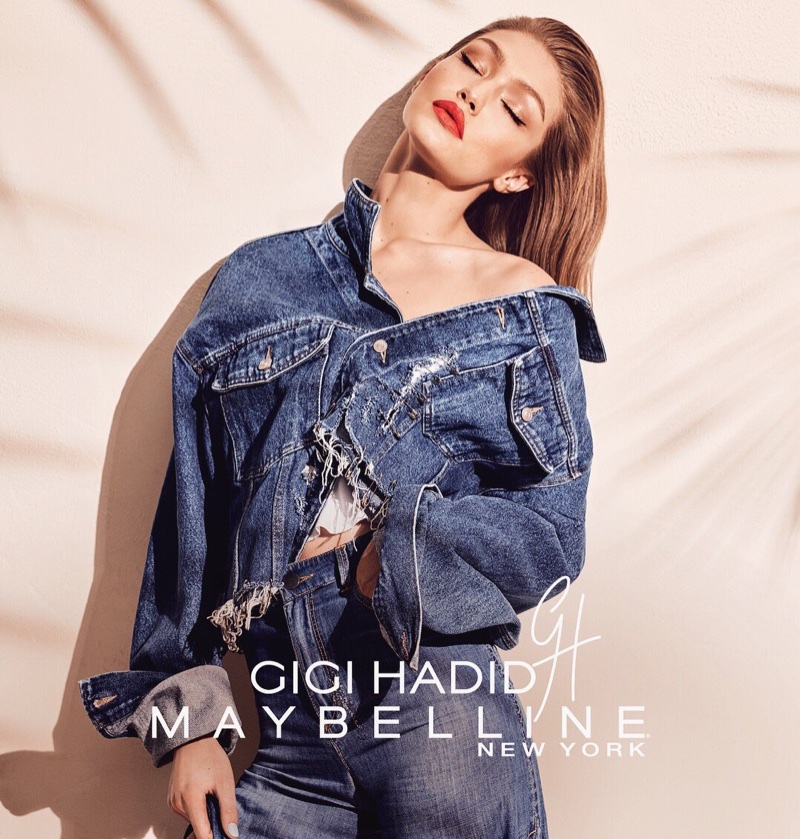 Supermodel Gigi Hadid teamed up with Maybelline on an exclusive makeup collaboration