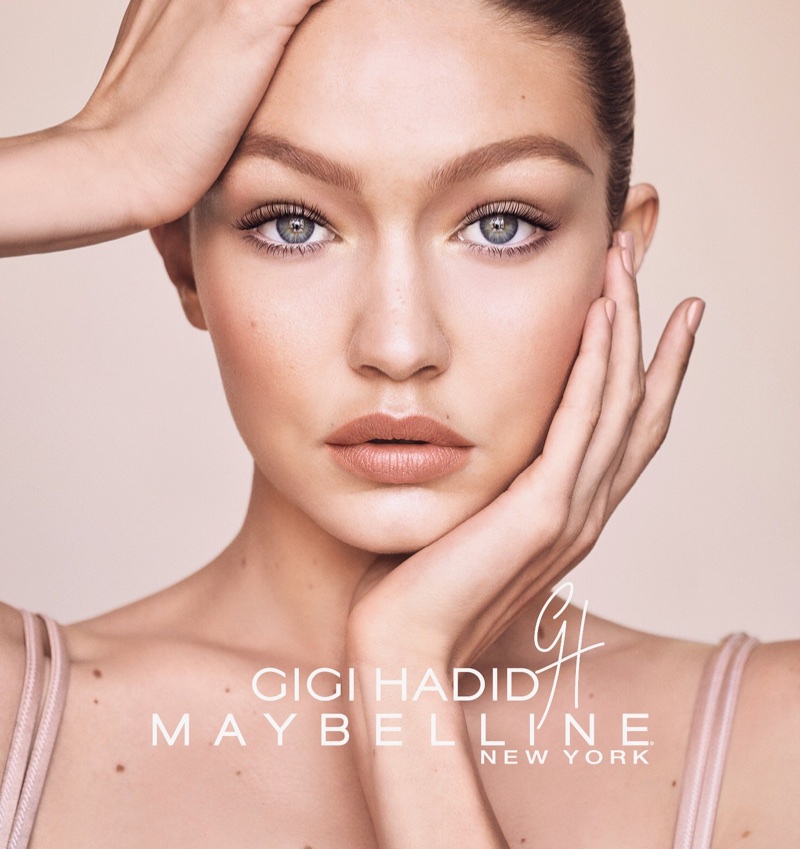 Model Gigi Hadid has a natural glow in GigixMaybelline campaign